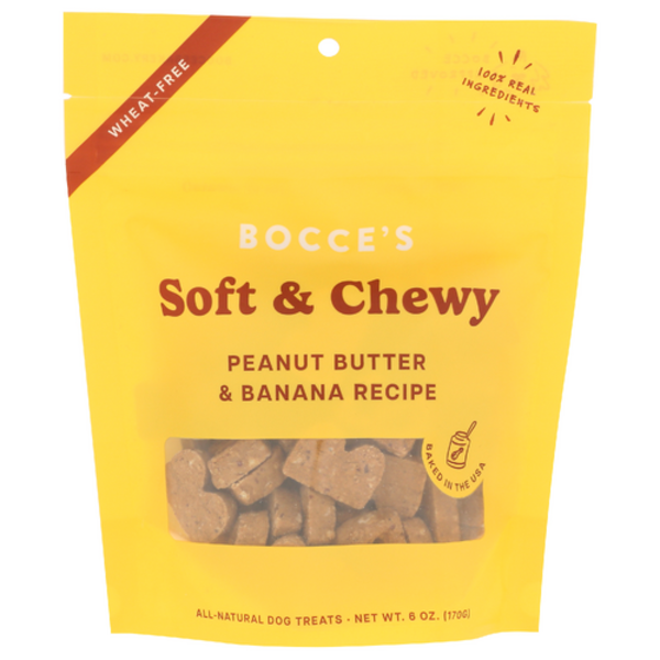 Bocces Bakery Peanut Butter & Baa Soft & Chewy Dog Treats