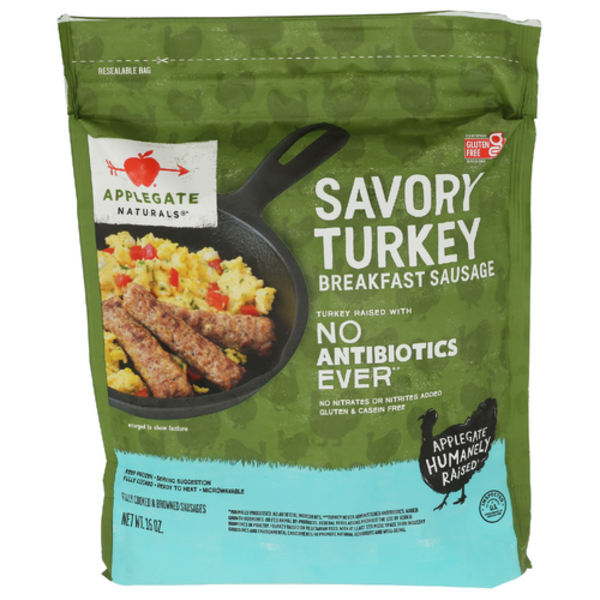 Applegate Savory Turkey Breakfast Sausage Links