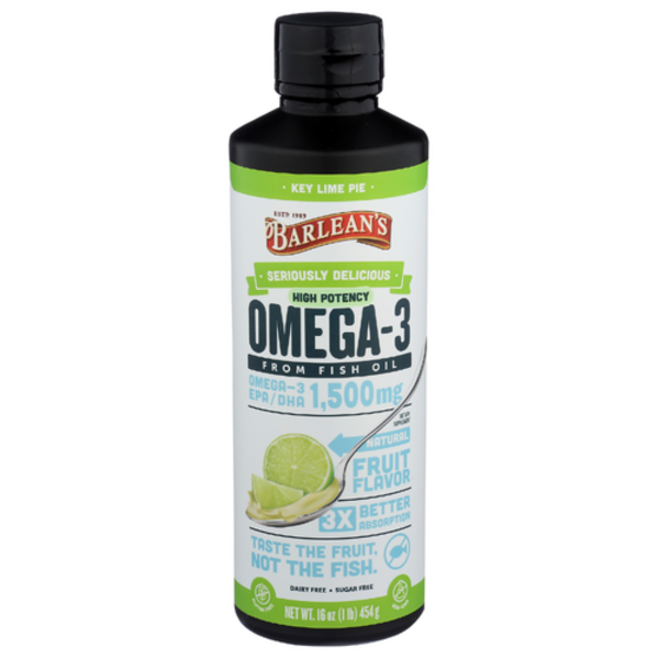 Barlean's Key Lime Omega-3 Swirl Fish Oil