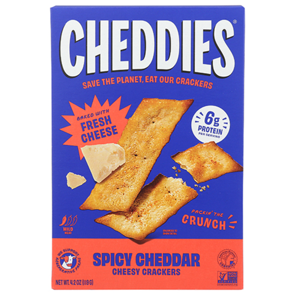 Cheddies Spicy Cheddar Baked Crackers
