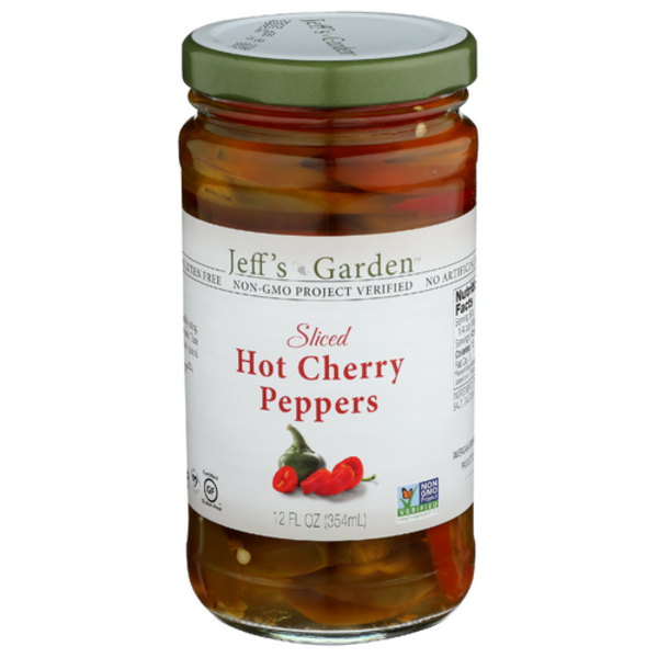 Jeff's Garden Sliced Hot Cherry Peppers