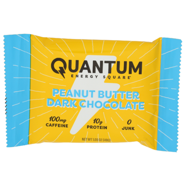 Quantum Energy Squares Peanut Butter Dark Chocolate Energy Bar