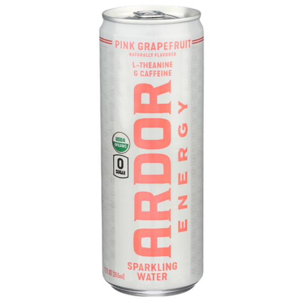Ardor Organic Inc Organic Pink Grapefruit Hydrate + Focus Sparkling Water