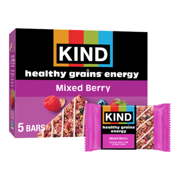 Kind Mixed Berry Healthy Grains Energy Bars 5 Pack