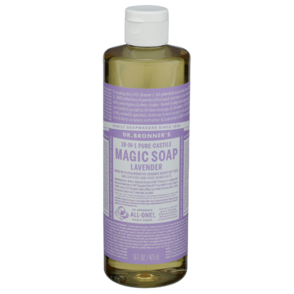 Dr. Bronner's 18-in-1 Hemp Lavender Pure-Castile Soap