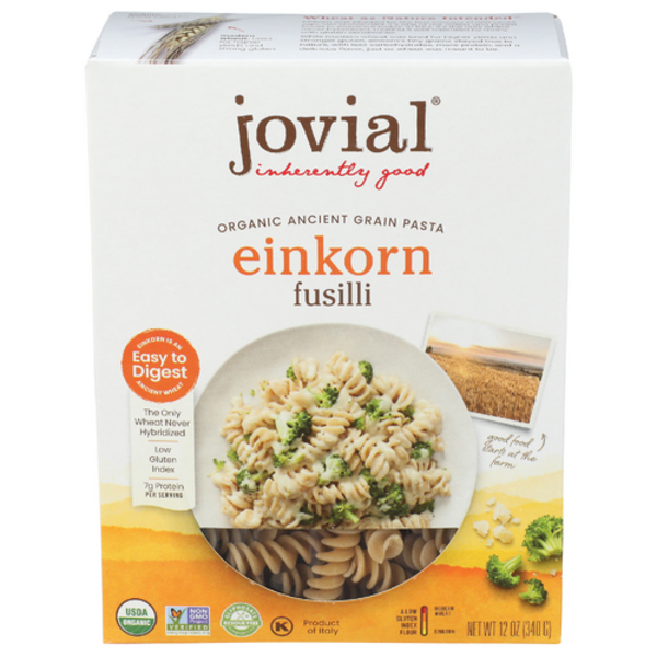 Jovial Organic Einkorn Ancient Grain Fusilli Pasta