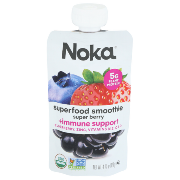Noka Organic Super Berry + Immunity Boost Superfood Smoothie