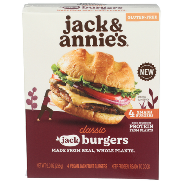 Jack & Annies Classic Jackfruit Burger 4 Pack