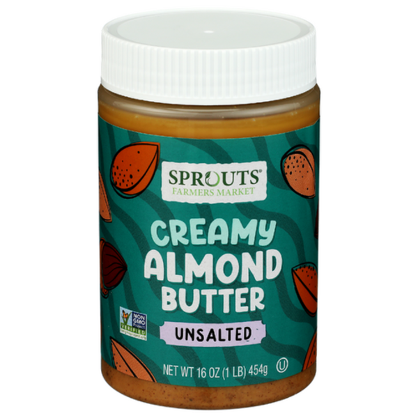 Sprouts Unsalted & Unsweetened Creamy Almond Butter