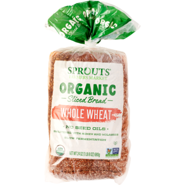 Sprouts Organic Sliced Whole Wheat Bread
