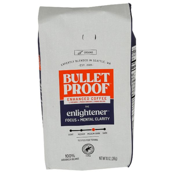 Bulletproof The Enlightener Focus + Mental Clarity Enhanced Ground Coffee