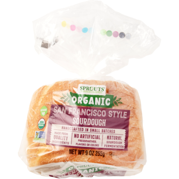 Sprouts Organic Sliced San Francisco Style Sourdough Bread Half Loaf