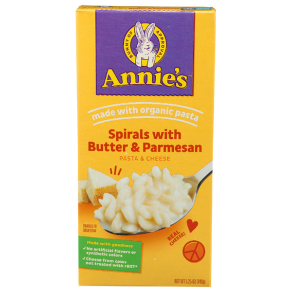 Annie's Homegrown Spirals with Butter & Parmesan