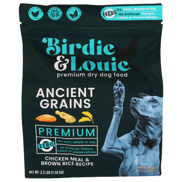 Birdie & Louie Chicken Meal & Brown Rice Ancient Grains Premium Dog Food