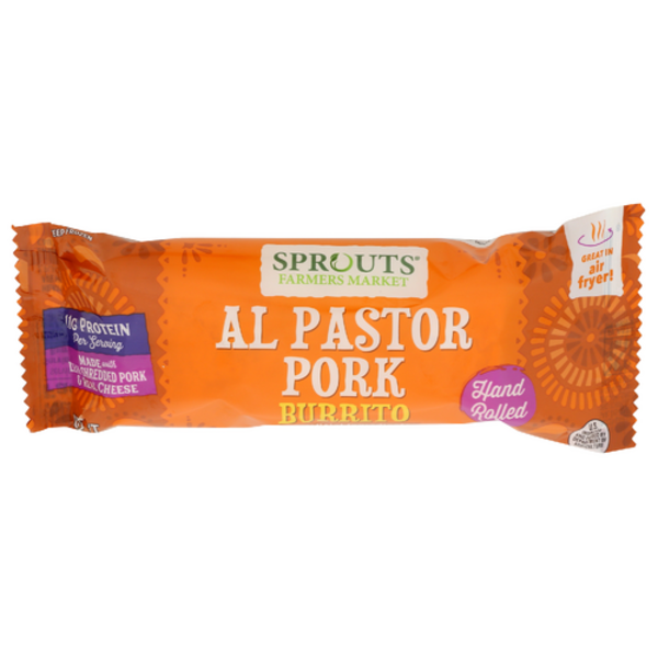 Sprouts Al Pastor Pork Burrito