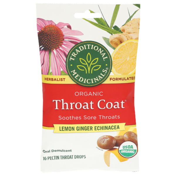 Traditional Medicinals Organic Lemon Ginger Throat Coat Drops