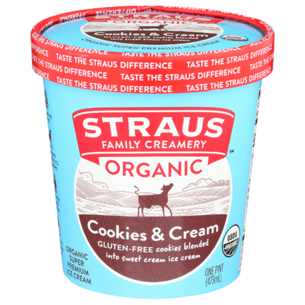 Straus Organic Cookies & Cream Ice Cream