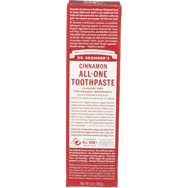 Dr. Bronner's Cinnamon All-One Toothpaste