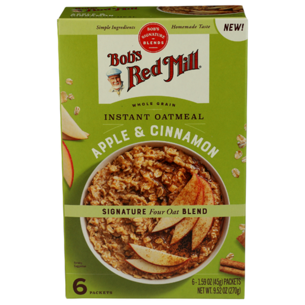 Bob's Red Mill Apple Cinnamon Instant Oatmeal 6 Pack