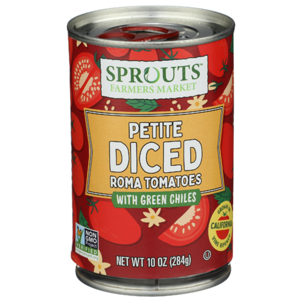 Sprouts Petite Diced Tomatoes with Green Chilies