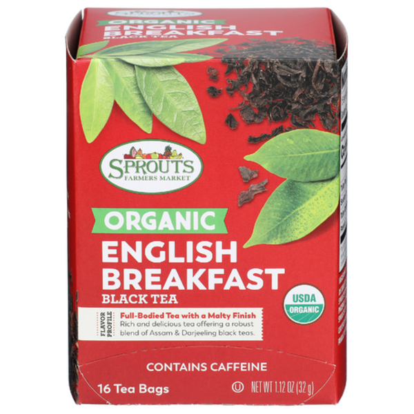 Sprouts Organic English Breakfast Black Tea