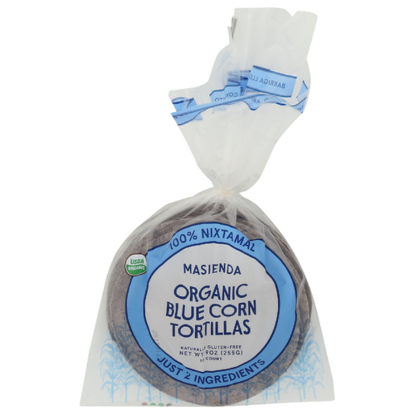Masienda Organic Blue Corn Tortillas 10 Pack