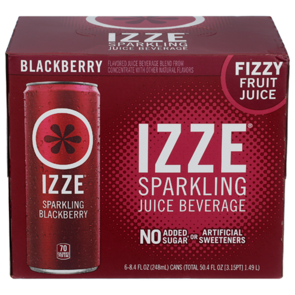 Izze Blackberry Sparkling Juice 6 Pack