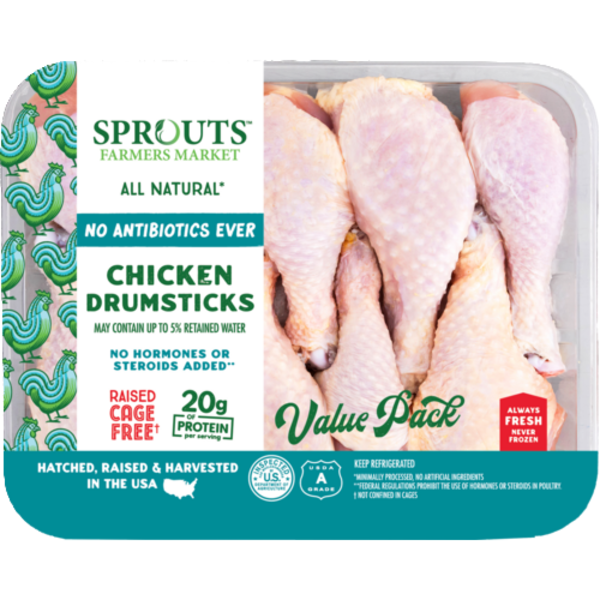Sprouts Chicken Drumsticks Value Pack No Antibiotics Ever