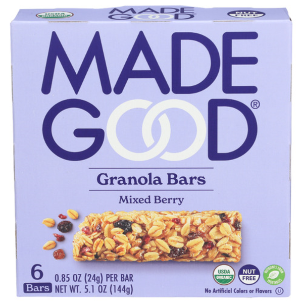 Madegood Organic Mixed Berry 6 Pack Granola Bars