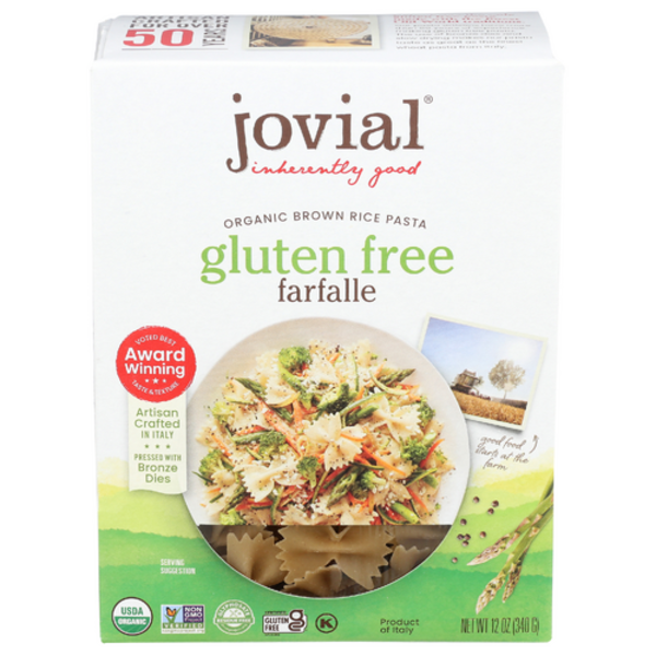 Jovial Organic Gluten Free Brown Rice Farfalle