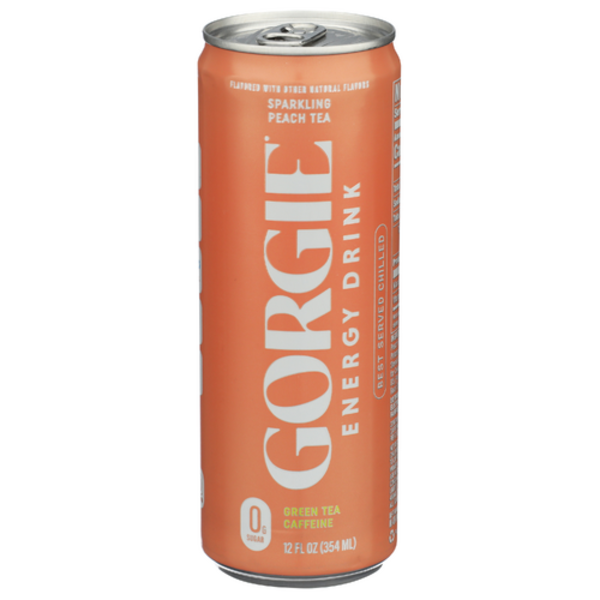 Gorgie Sparkling Peach Tea Energy Drink With Benefits