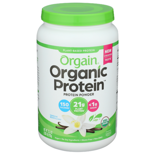 Orgain Organic Plant Based Protein Powder Vanilla Bean