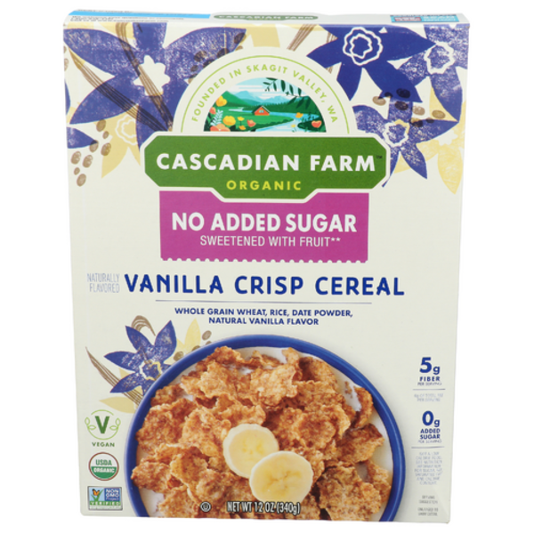Cascadian Farm Organic Vanilla Crisp No Added Sugar Cereal