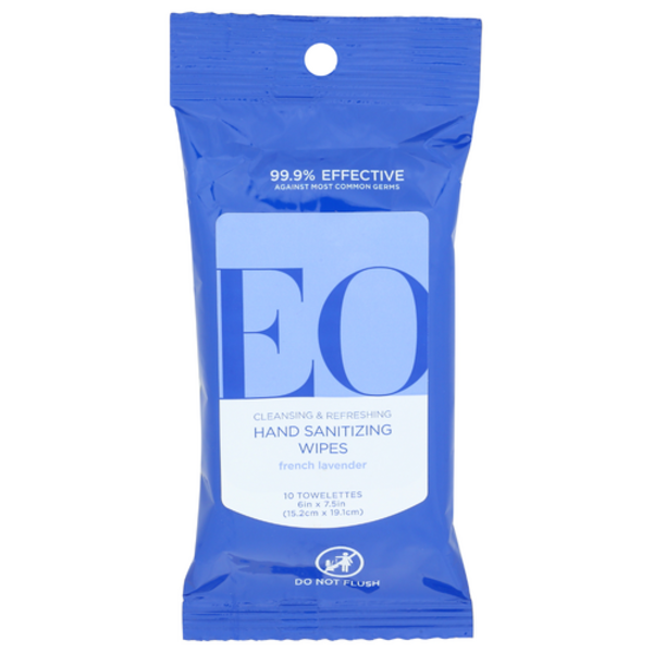 Eo Hand Cleansing Wipes Lavender