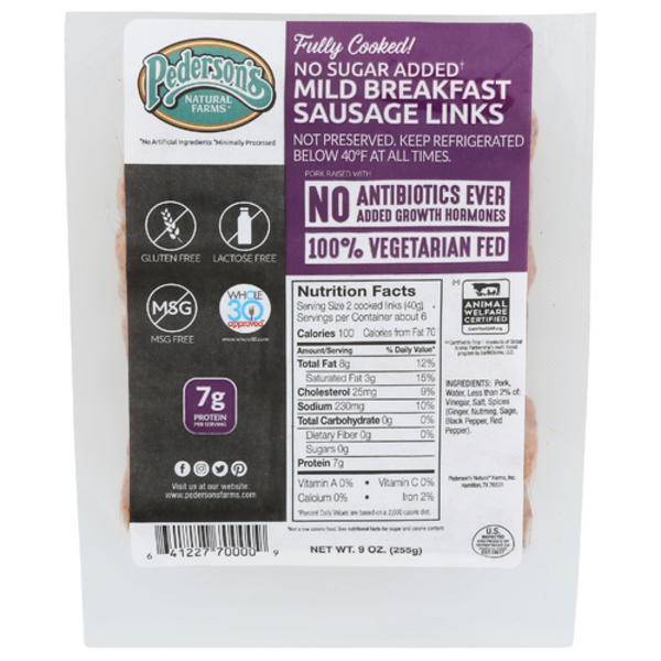 Pederson's Mild Breakfast Sausage Links