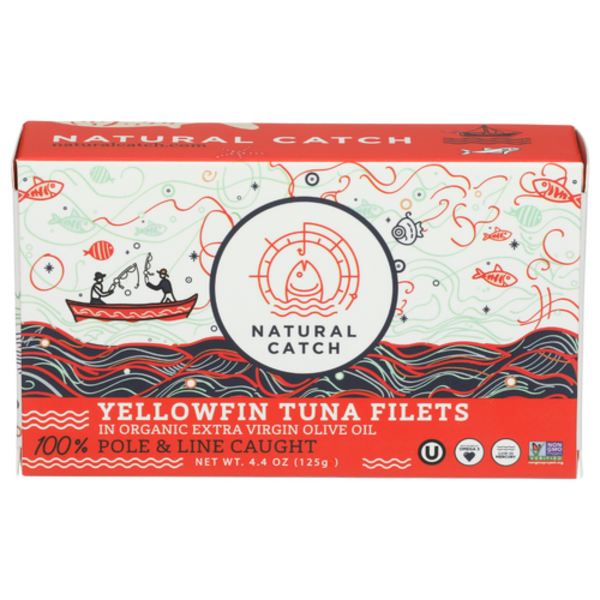 Natural Catch Seafood Yellowfin Tuna Filets In Organic Extra Virgin Olive Oil