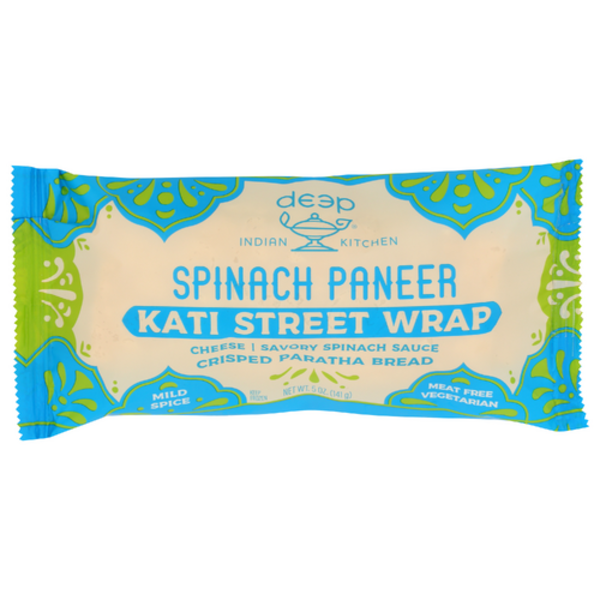 Deep Indian Kitchen Spinach Paneer Kati Street Wrap