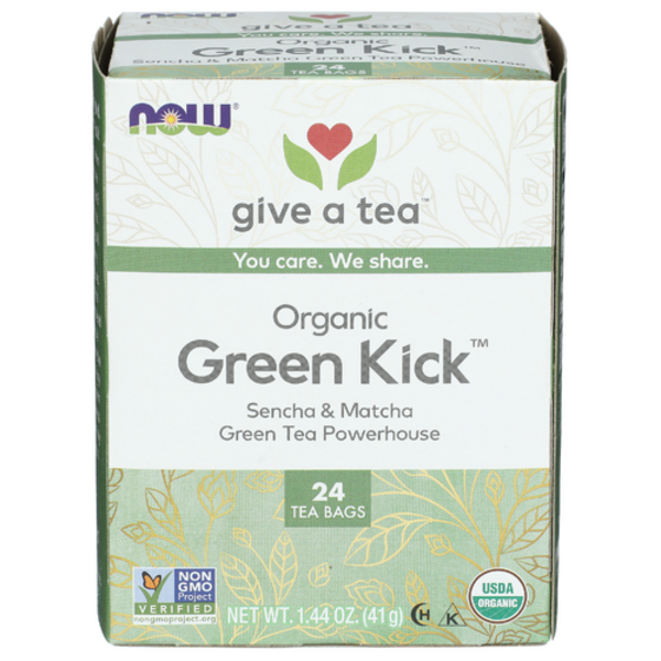 Now Organic Green Kick Tea