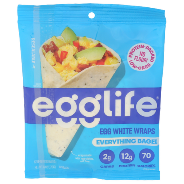 Egglife Everything Bagel Egg White Wraps