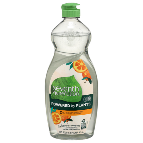Seventh Generation Clementine Zest & Lemongrass Liquid Dish Soap