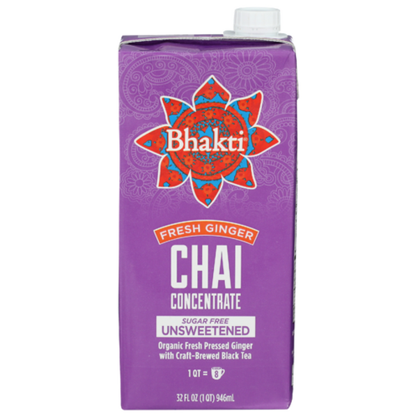 Bhakti Chai Unsweetened Chai Concentrate