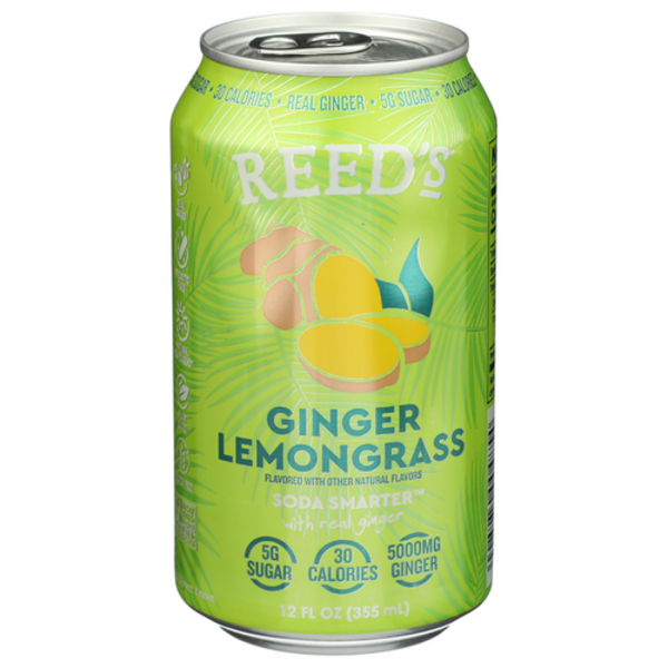 Reed's Real Ginger Lemongrass Soda Single Can
