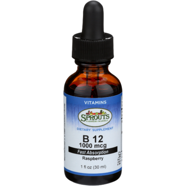 Sprouts B 12 Raspberry 1000 mcg