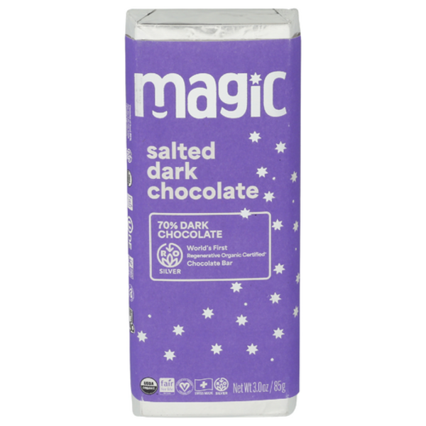 Magic Chocolate Organic Salted Dark Chocolate Bar