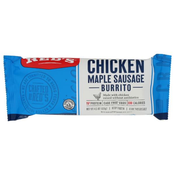 Red's All Natural Chicken Maple Sausage Burrito