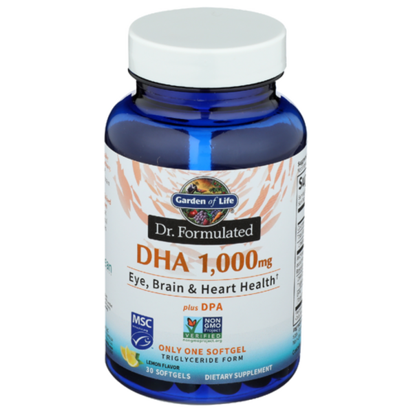 Garden Of Life Dr. Formulated Lemon Flavored DHA 1000 MG