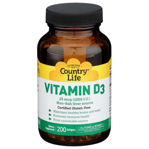 Country Life Vitamin D3 1000 IU