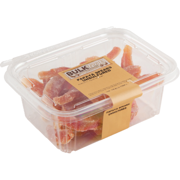 Bulk Foods Papaya Spears Unsulfured