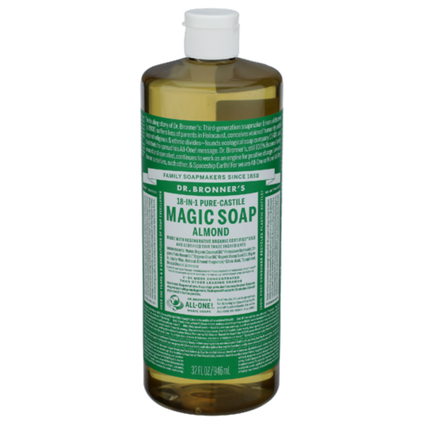Dr. Bronner's 18-in-1 Hemp Almond Pure-Castile Soap