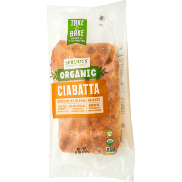 Sprouts Organic Take & Bake Ciabatta